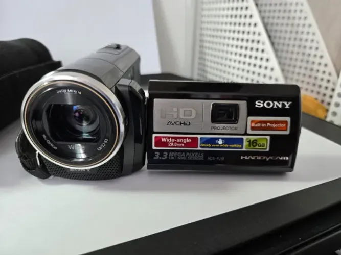 Câmera Filmadora Sony Handycam Hdr-pj10 Full Hd 1080 C/ Projetor e Tela 360° | Filmadora S