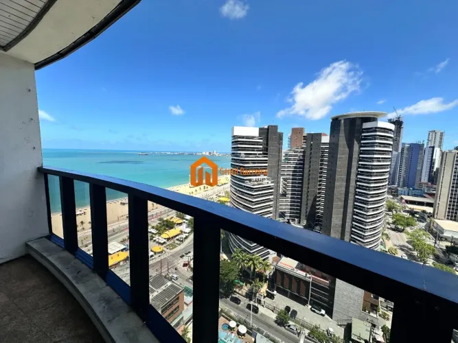 Flat Mobiliado com Vista Espetacular para o Mar da Av. Beira Mar