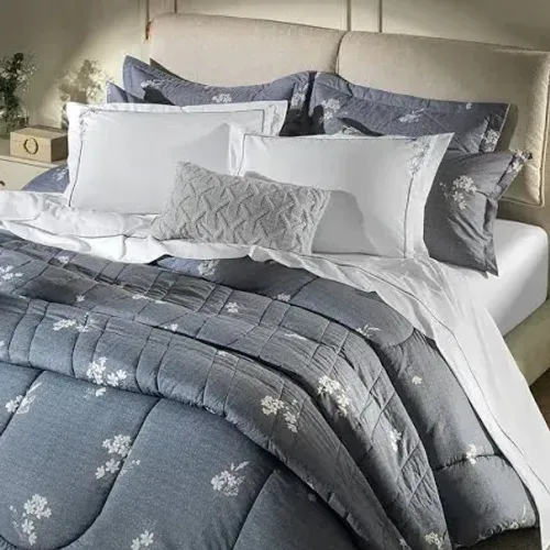 Jogo de Cama Karsten Branco Queen 200 fios