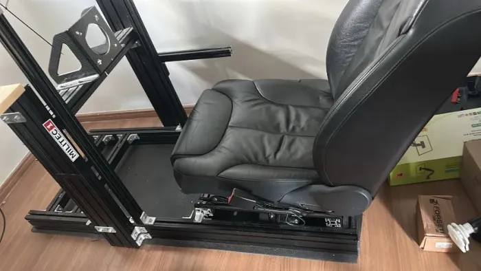 Cockpit Aluminio Forsetti + Suporte 3 telas + Banco passat couro