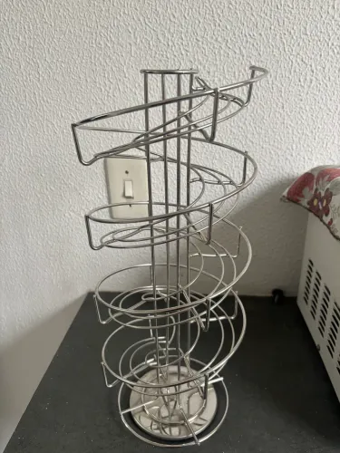 Porta Cápsulas De Café Espiral Giratório Universal (Até 40 Cápsulas) 