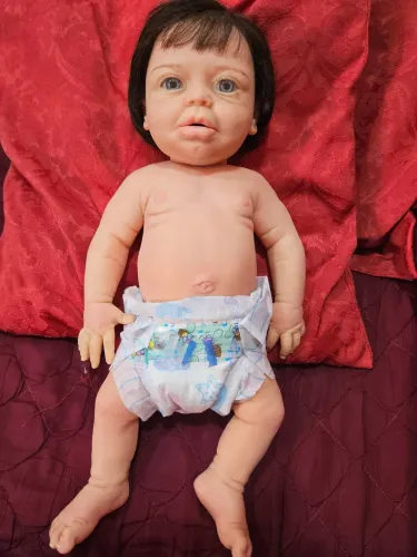 Bebê Reborn silicone sólido molinho