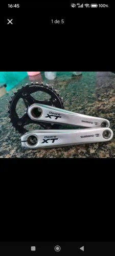 Pedivela Shimano Deore XT edição cromada