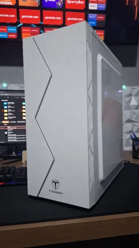 gabinete gamer t-dagger p03w rgb mid tower atx branco