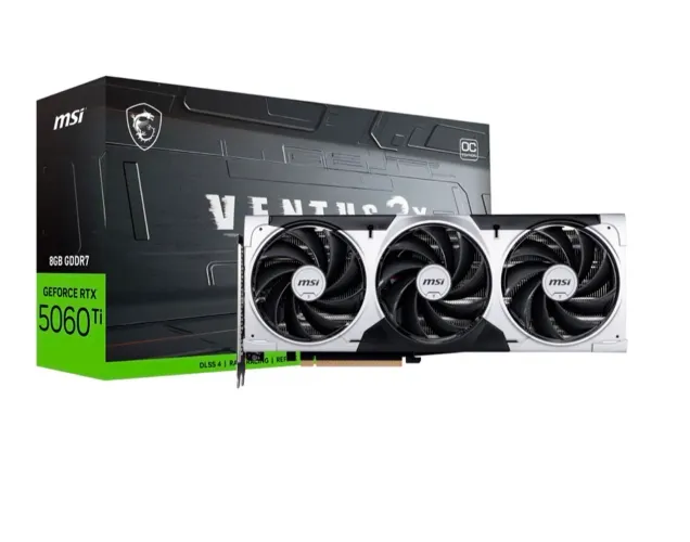 Placa de Video MSI Ventus RTX5060 TI 8GB Triple fan - Lacrada