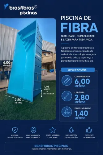 Piscina de fibra 