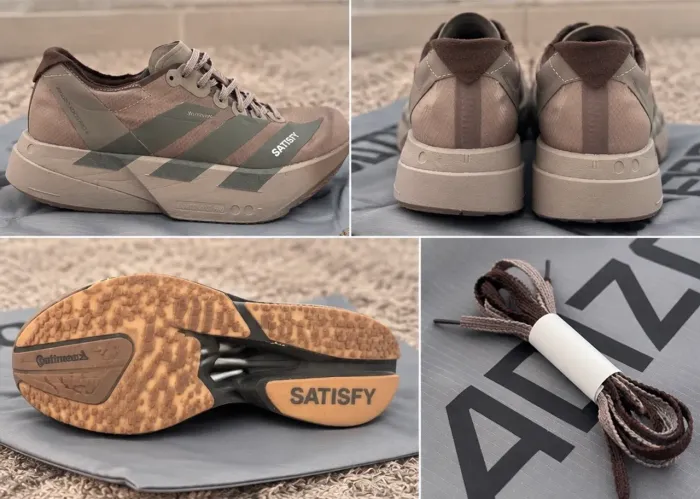 Adidas Adios Pro4 x Collab Satisfy (placa de carbono)