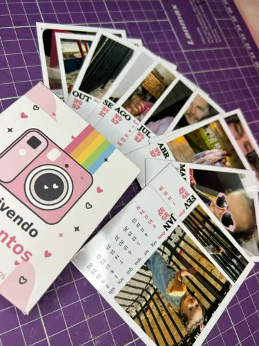 Calendário polaroid personalizado 2027