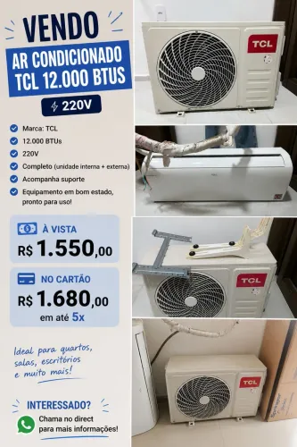 AR CONDICIONADO TCL 12.000btus 220v