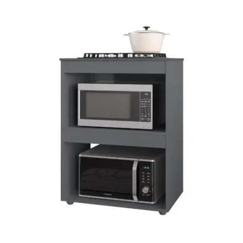 Balcão para Cooktop e Forno Adriana Cinza Fosco