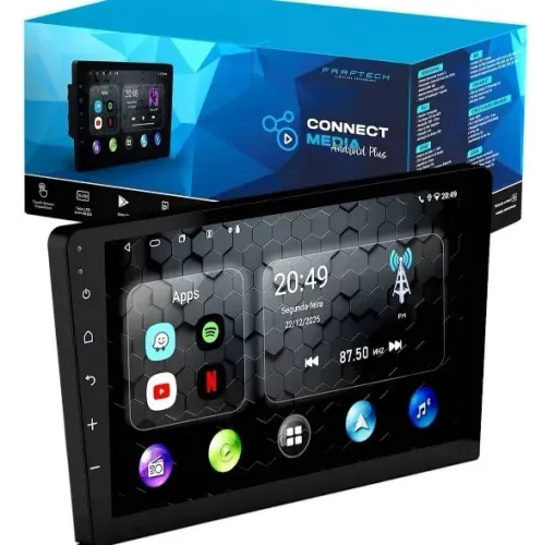 Central Multimídia Octacore Faaftech FT-MM-CMA9 Plus 9 Pol. 4Gb/64Gb (Lançamento)