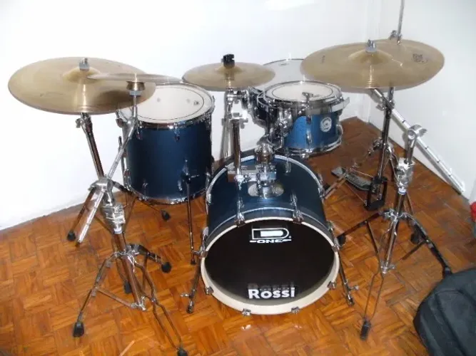 Bateria D One Rocket Azul Sparkle