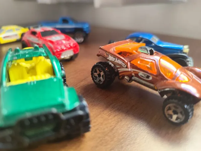 Lote c/sete carrinhos hotwheels/matchbox