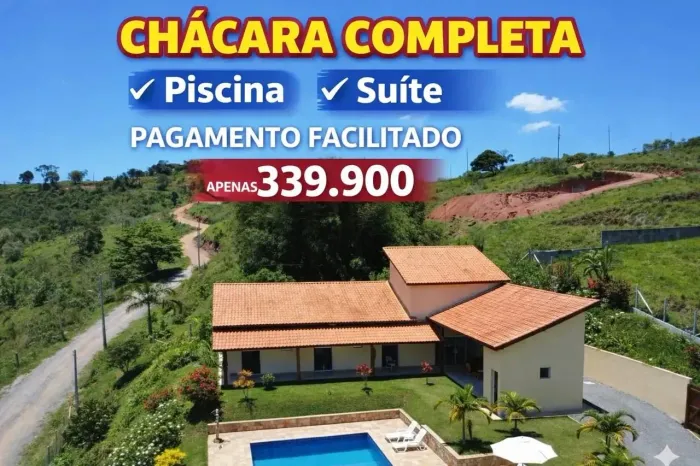 O SEU SONHO MAIS PERTO DO QUE VOCE IMAGINA! CASA COM PISCINA 86M2 APENAS 339.900!