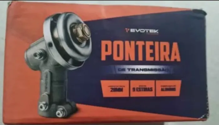 Ponteira de Transmissão Roçadeira 28mm 9 Estrias Evotek - NOVA Nunca Usada
