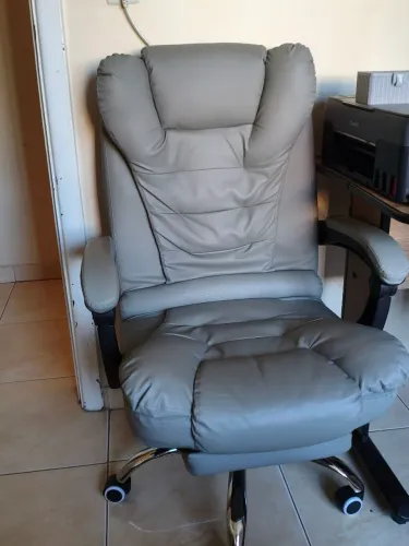 Cadeira gamer couro confortável