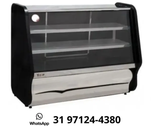 Balcão Refrigerado 2 Placas 1,25M Horme Frio Preto