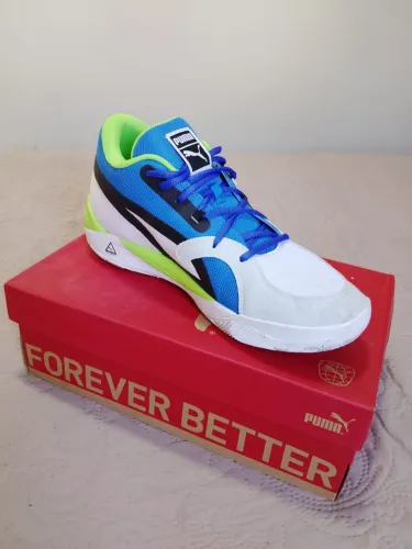 Puma TRC basketball verde e azul N43 novo