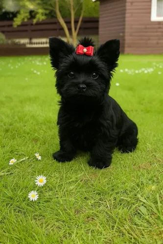 Para voce, filhote de Yorkshire micro black femea
