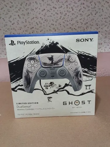 Vendo Controle Sony DualSense Wireless Ghost of Y?tei Preto Ps5 Lacrado