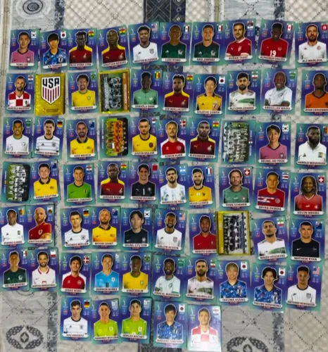 65 Figurinhas Copa do Mundo 2022 Panini ? Coleção em Ótimo Estado