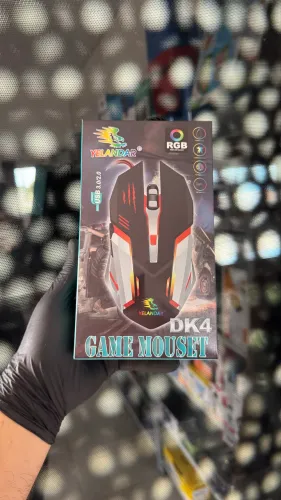 Mouse Gamer Profissional Yelandar DK4 - LED RGB e Alta Sensibilidade