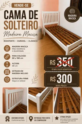 cama de solteiro