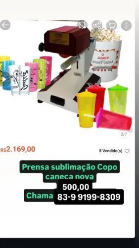 Prensa Personalizados copos caneta chaveiro chinelo