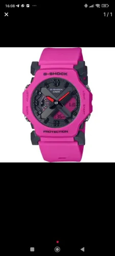 Relógio Casio G-Shock GA-2300-4ADR Masculino Analógico/Digital - Pink/Black