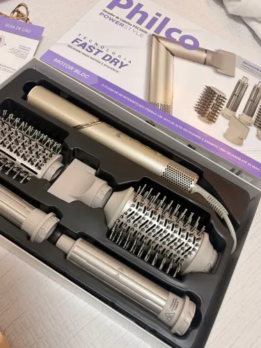 Escova Secadora Philco Psc3500 4 Em 1 14500w Alisa Cachos