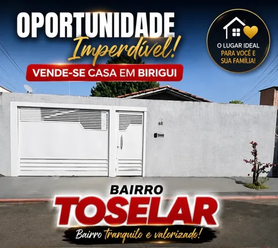 Vende-se casa na toselar terreno 11 x 30