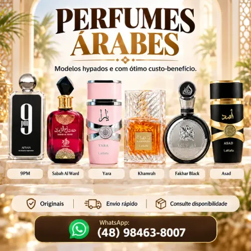 Perfumes Árabes Lattafa Afnan Armaf Yara Asad Khamrah 9PM Originais