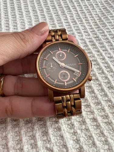 Relógio Fossil Feminino Rosé Bronze Importado | Elegante e Sofisticado