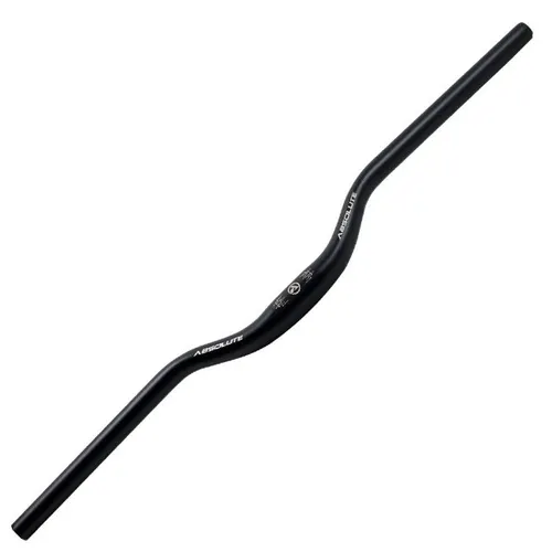 Guidão Bike MTB Absolute HB001 em Alumínio 720mm 31.8mm Curvo Altura 40mm Cor Preto 7677