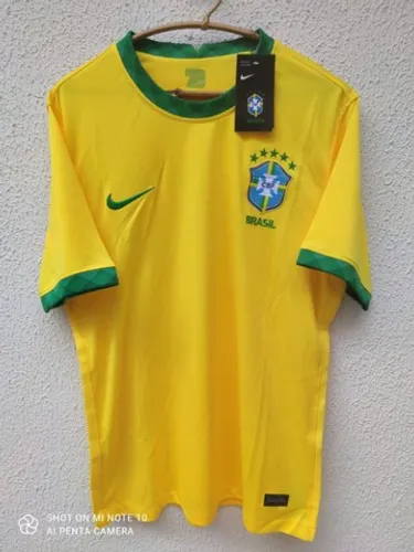 Camiseta de time Brasil seleção amarela 