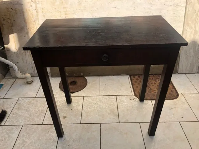 Aparador/escrivaninha Em Peroba Do Campo Com Gaveta Central