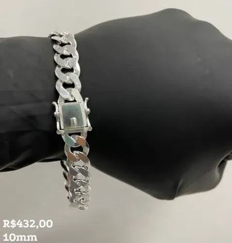 PULSEIRA ESCAMA DE PEIXE 10 MM
