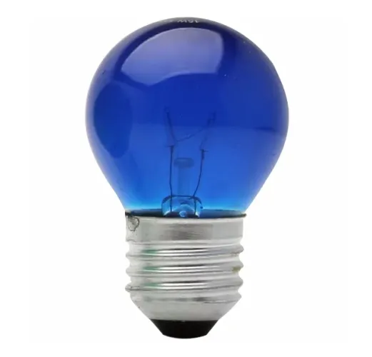 Lampada Bolinha Colorida Decorativa E27 15w 127v Bfh1150 -  Cor Azul Claro