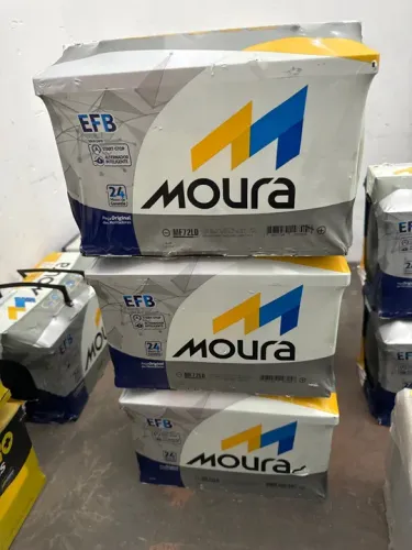 Bateria Moura 72 amperes EFB start stop 2 anos de garantia 