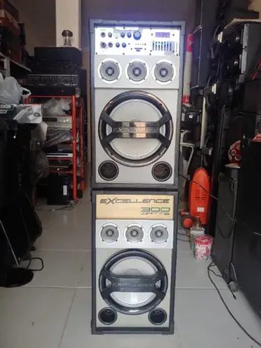 par de caixas ativa e passivas nks 300w