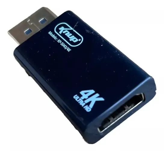 Adaptador Displayport P/ Hdmi Hdtv 4k Knup Kp-5043/4k Loja Coimbra Computadores Entregamos