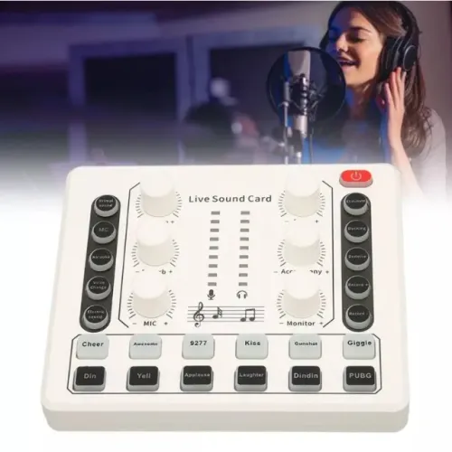 Mesa De Som Portátil Com 2 Canais Mps-001