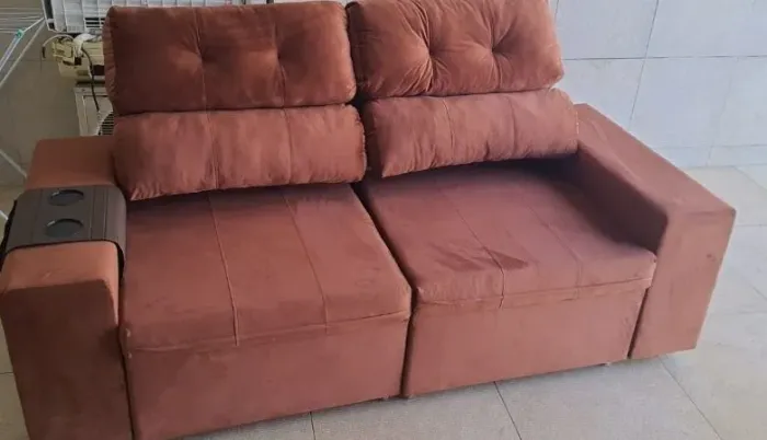 Sofa retrátil e reclinável com 2mts 1199 a vista