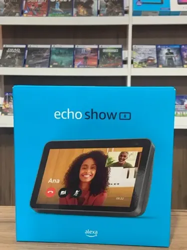 Amazon Alexa Echo Show 8 Preta Nova Até 12x Sem Juros | Loja Física Curitiba
