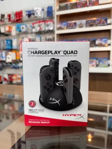 Base de Carregamento Hyperx ChargePlay Quad P/ JoyCon Nintendo Switch | Parcela Sem Juros