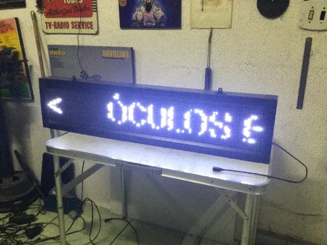 letreiro luminoso