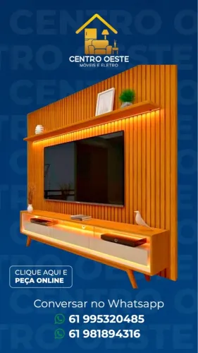 Rack com painel ripado novo a pronta entrega