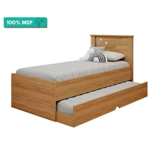 Bicama Barcelona MDF luxo -7589 - FRETE GRÁTIS 