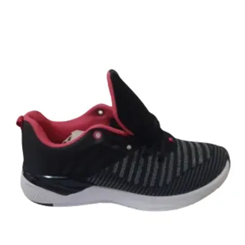 Tênis Fem | Marca It Shoes | Modelo Amortecedor Gel Listras Caminhada Academia C/ Relogio
