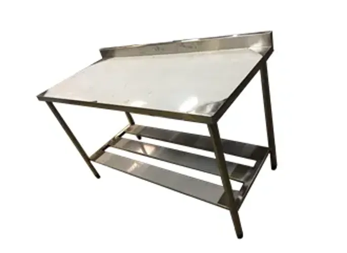Bancada de aço inox medidas: 110x60x90alt